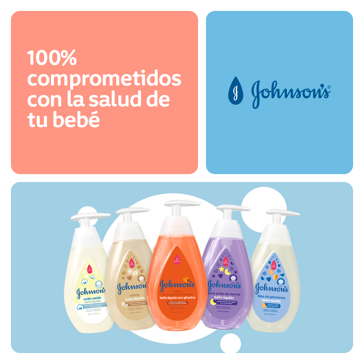 Johnsons Gel De Baño Y Shampoo Para Bebe Recien Nacido 400 ml