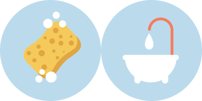 Icono baño de esponja