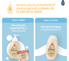 Crema Líquida JOHNSON'S® Avena - Rutina