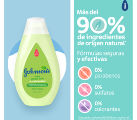 Acondicionador JOHNSON'S® Manzanilla - Ingredientes