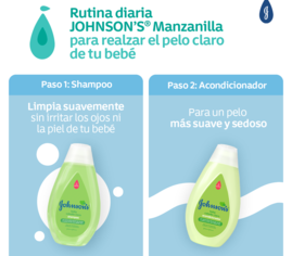 Shampoo JOHNSON'S® Pelo Claro - Rutina