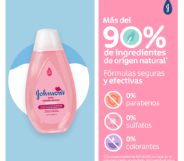 Shampoo JOHNSON'S® Pelo Oscuro - Ingredientes