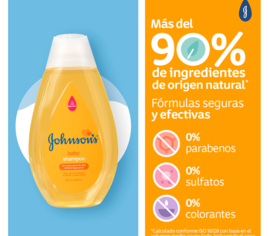 Shampoo JOHNSON'S® Original - Ingredientes